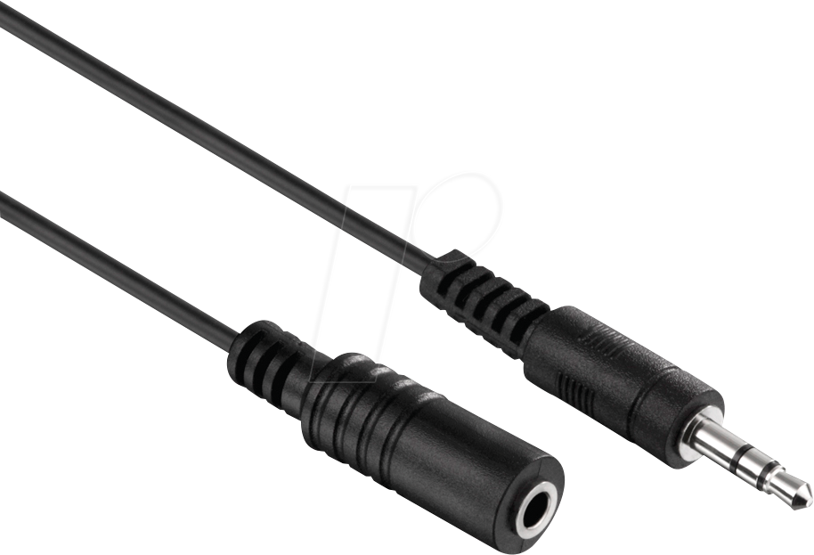 HDS LPAC015-010 - Audio Kabel, 3,5 mm Klinkenstecker auf Kupplung, 1,0 m, schwarz von HDSUPPLY
