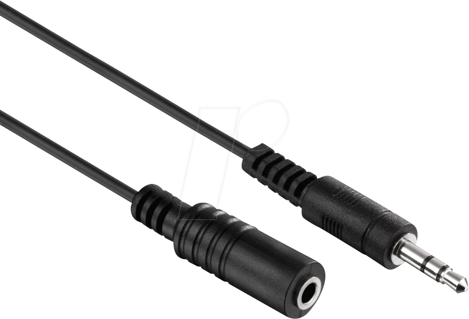 HDS LPAC015-015 - Audio Kabel, 3,5 mm Klinkenstecker auf Kupplung, 1,5 m, schwarz von HDSUPPLY