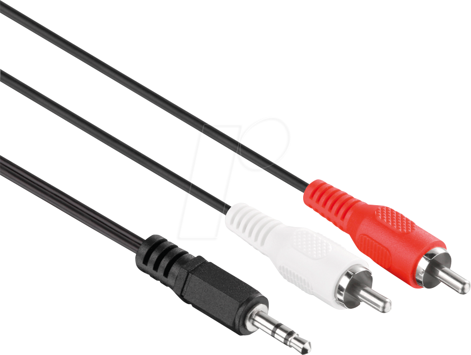 HDS LPAC030-015 - Audio Kabel, 3,5 mm Klinkenstecker auf Cinch, 1,5 m, schwarz von HDSUPPLY