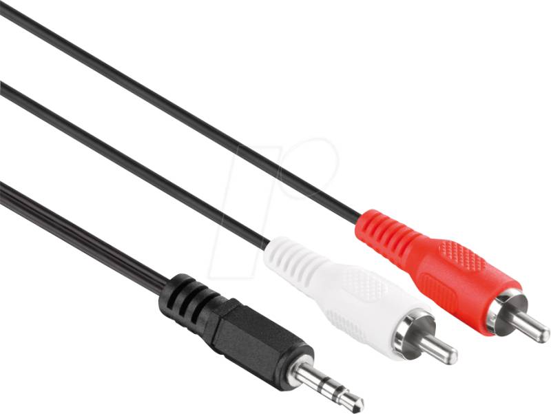 HDS LPAC030-015 - Audio Kabel, 3,5 mm Klinkenstecker auf Cinch, 1,5 m, schwarz von HDSUPPLY