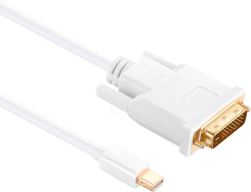 HDS X-DC040-050 - MiniDP auf DVI Dual Link, 1080p, weiß, 5,0 m von HDSUPPLY