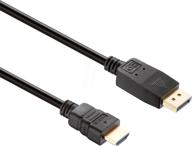 HDS X-DC055-020 - DP Stecker auf HDMI Stecker, 1080p, schwarz, 2,0 m von HDSUPPLY