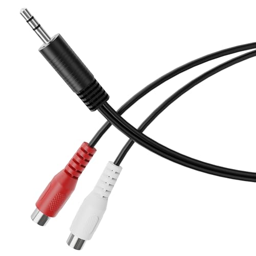 HDSupply Audio Splitter, Y Adapter Kabel, Klinke Aux 3,5 mm Stecker zu 2x RCA Cinch Buchse, für Boxen, Subwoofer, Soundbar, Fernseher, Auto, Radio, Smartphone, Tablet, Schwarz HDSupply Audio Splitter, Y Adapter Kabel, Klinke Aux 3,5 mm Stecker zu 2x RCA Cinch Buchse, für Boxen, Subwoofer, Soundbar, Fernseher, Auto, Radio, Smartphone, Tablet, Schwarz von HDSupply