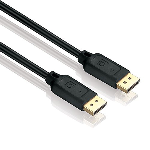 HDSupply DC010-020 DisplayPort Verbindungskabel (DisplayPort Stecker - DisplayPort Stecker), vergoldete Kontakte, 2,00m, schwarz von HDSupply