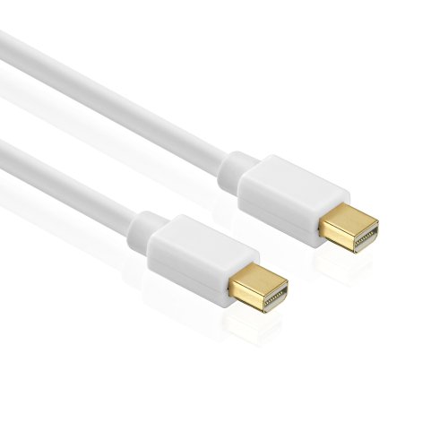 HDSupply DC020-030 DisplayPort mini Verbindungskabel (DisplayPort mini Stecker - DisplayPort mini Stecker), vergoldete Kontakte, 3,00m, weiß von HDSupply