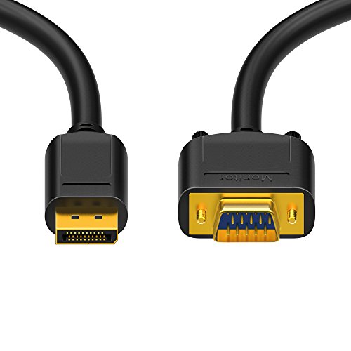 HDSupply DC075-020 DisplayPort/VGA Verbindungskabel (DisplayPort Stecker - VGA Stecker), vergoldete Kontakte, 2,00m, schwarz von HDSupply