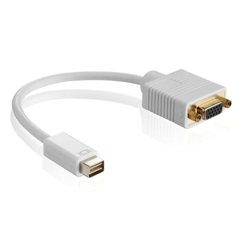 HDSupply Mini DVI/VGA Adapter (Mini DVI Stecker auf VGA Buchse) 0,15 m weiß X-DA040 von HDSupply