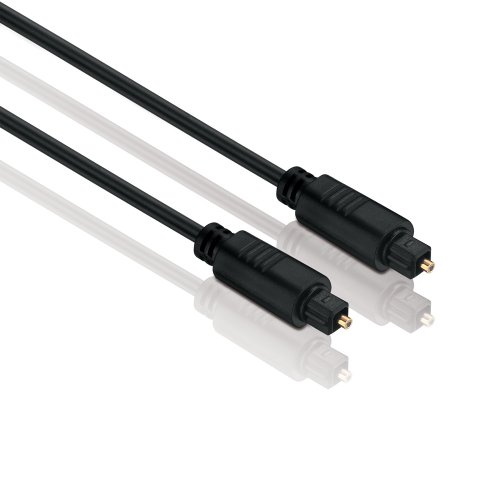 HDSupply TC020-010 Toslink S/PDIF Audio Kabel, optisch LWL, Stecker-Stecker, Ø 5,0mm, 1,00m, schwarz von HDSupply