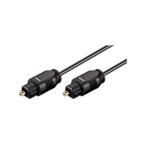 goobay HDSupply Toslink S/PDIF Audio Kabel, optisch LWL, Stecker-Stecker, Ø 2,2mm, 5,00m, schwarz von HDSupply