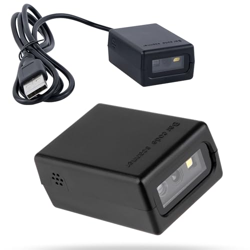 HDWR HD-S20 kompakter 2D-QR-Barcode-Scanner, High-Speed-CMOS, Dual-Modus, automatisches Scannen, 500 Scans pro Sekunde, stationärer Scanner, langlebiges Design von HDWR