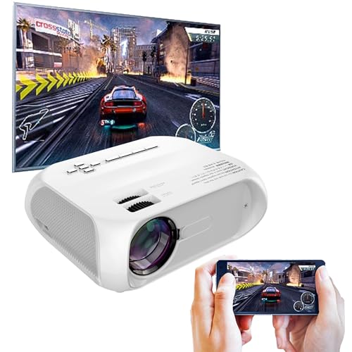 HDWR picturePRO MR200, Full HD, Multimedia-Projektor mit Miracast, Tragbar, Hoher Kontrast, Mehrere Anschlussmöglichkeiten, Bildschirmfreigabe, Integrierter Lautsprecher von HDWR