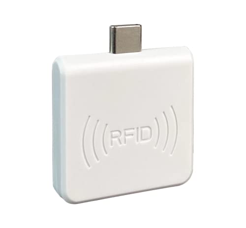 Mobiles RFID-Lesegerät für Smartphones, Micro-USB-Schnittstelle, Benutzerfreundliches Lesegerät für RFID-Tags, ‑Chips und ‑Transponder, Kompakter, Hochwertiger RFID-Scanner fürs Handy, HDWR HD-RD65 von HDWR