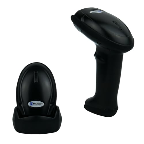 Professionaler QR, 1D / 2D-Barcode-Scanner mit Dockingstation, Barcode-Scanning Barcode-Reader, QR-Code, Aztec, Maxicode, Data Matrix, schnelles Scannen, HD8700 HDWR von HDWR