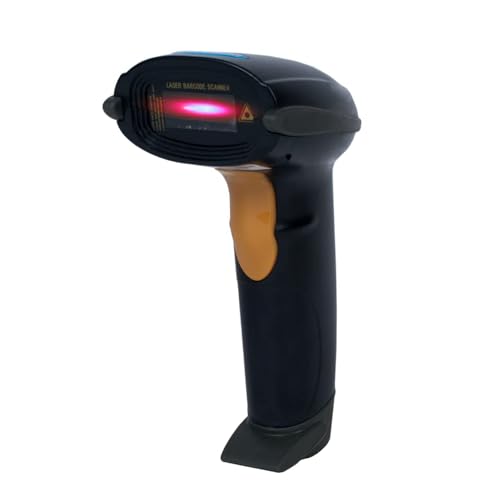 USB Barcode-Scanner, Code-Scanner Handheld, Schwarz Windows PC Laptop Linux Wired, schnelles Scannen, professionaler Leser, 1D Code, HD42 HDWR von HDWR