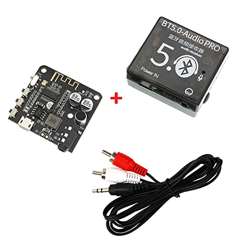 HDYS 1 Set BT5.0 Empfänger + 1 zu 2 Audiokabel + Hülle Auto Lautsprecher Audio Verstärker Board schwarz HDYS 1 Set BT5.0 Empfänger + 1 zu 2 Audiokabel + Hülle Auto Lautsprecher Audio Verstärker Board schwarz von HDYS