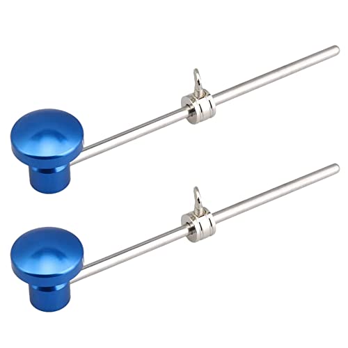 HDYS 2 x blaue Aluminiumlegierung Bassdrum Beater Drum Fußpedal Beater von HDYS