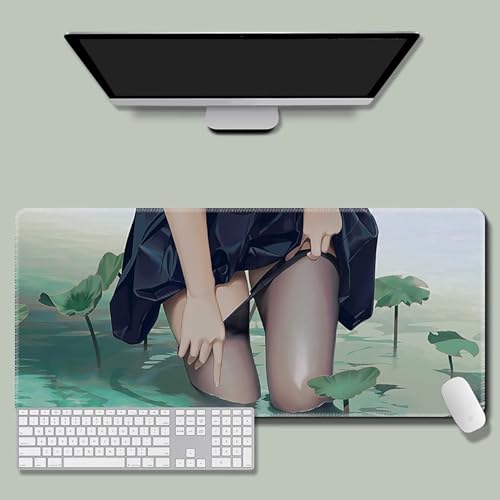 HDkxbf Game-Mauspad, Gaming-Laptoppad, Anime-Schreibtischunterlage, Anime-Mauspad, Gaming-Mauspad, PC-Tastatur, Wasserdicht Und rutschfest(2Cy-02,900x400mm) von HDkxbf