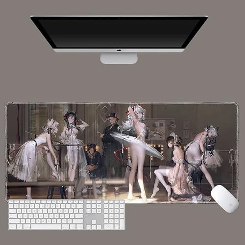 HDkxbf Game-Mauspad, Gaming-Laptoppad, Anime-Schreibtischunterlage, Anime-Mauspad, Gaming-Mauspad, PC-Tastatur, Wasserdicht Und rutschfest(2Cy-09,900x400mm) von HDkxbf