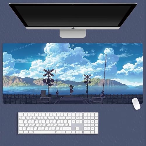 HDkxbf Game-Mauspad, Gaming-Laptoppad, Anime-Schreibtischunterlage, Anime-Mauspad, Gaming-Mauspad, PC-Tastatur, Wasserdicht Und rutschfest(BOF-21,800x300mm) von HDkxbf