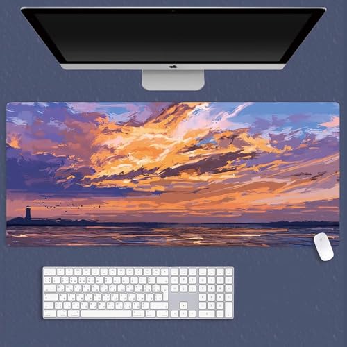 HDkxbf Game-Mauspad, Gaming-Laptoppad, Anime-Schreibtischunterlage, Anime-Mauspad, Gaming-Mauspad, PC-Tastatur, Wasserdicht Und rutschfest(BOF-28,800x300mm) von HDkxbf