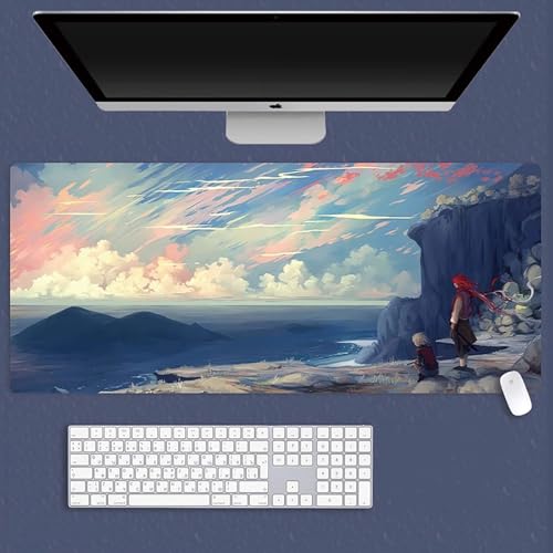 HDkxbf Game-Mauspad, Gaming-Laptoppad, Anime-Schreibtischunterlage, Anime-Mauspad, Gaming-Mauspad, PC-Tastatur, Wasserdicht Und rutschfest(BOF-40,800x300mm) von HDkxbf