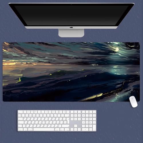 HDkxbf Game-Mauspad, Gaming-Laptoppad, Anime-Schreibtischunterlage, Anime-Mauspad, Gaming-Mauspad, PC-Tastatur, Wasserdicht Und rutschfest(BOF-47,800x300mm) von HDkxbf