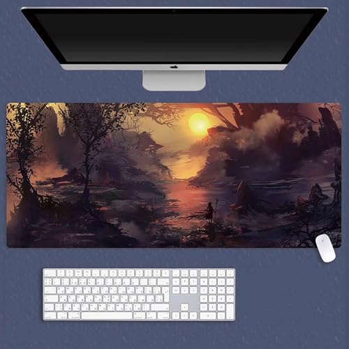 HDkxbf Game-Mauspad, Gaming-Laptoppad, Anime-Schreibtischunterlage, Anime-Mauspad, Gaming-Mauspad, PC-Tastatur, Wasserdicht Und rutschfest(BOF-62,800x300mm) von HDkxbf