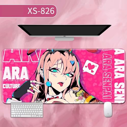 HDkxbf Game-Mauspad, Gaming-Laptoppad, Anime-Schreibtischunterlage, Anime-Mauspad, Gaming-Mauspad, PC-Tastatur, Wasserdicht Und rutschfest(Gjd-04,800x300mm) von HDkxbf