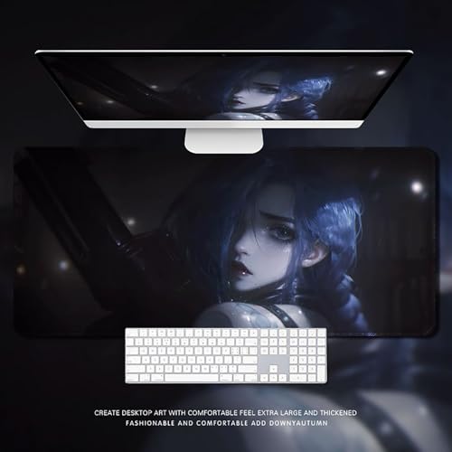 HDkxbf Game-Mauspad, Gaming-Laptoppad, Anime-Schreibtischunterlage, Anime-Mauspad, Gaming-Mauspad, PC-Tastatur, Wasserdicht Und rutschfest(JKS-24,900x400mm) von HDkxbf
