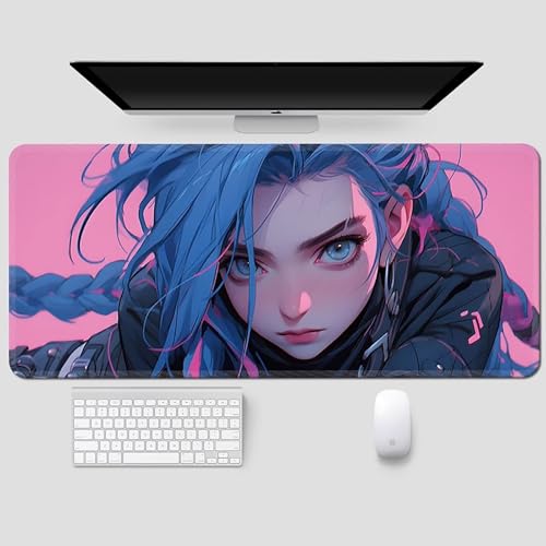 HDkxbf Game-Mauspad, Gaming-Laptoppad, Anime-Schreibtischunterlage, Anime-Mauspad, Gaming-Mauspad, PC-Tastatur, Wasserdicht Und rutschfest(JKS-57,800x300mm) von HDkxbf