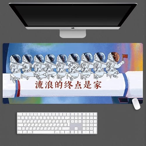 HDkxbf Game-Mauspad, Gaming-Laptoppad, Anime-Schreibtischunterlage, Anime-Mauspad, Gaming-Mauspad, PC-Tastatur, Wasserdicht Und rutschfest(LLDQ-22,900x400mm) von HDkxbf