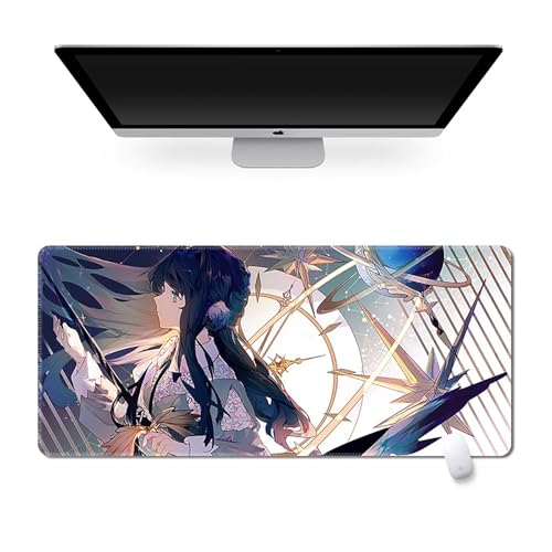 HDkxbf Game-Mauspad, Gaming-Laptoppad, Anime-Schreibtischunterlage, Anime-Mauspad, Gaming-Mauspad, PC-Tastatur, Wasserdicht Und rutschfest(MRFZ-10,800x300mm) von HDkxbf
