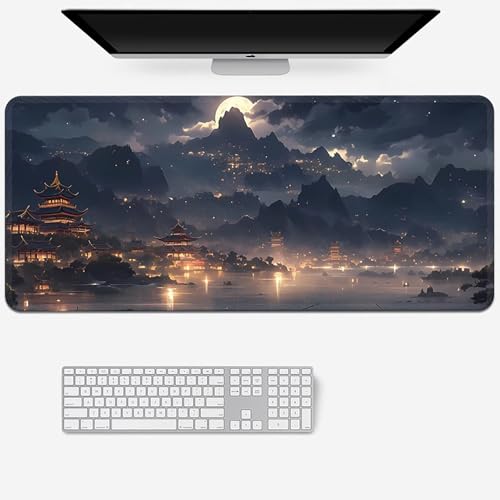 HDkxbf Game-Mauspad, Gaming-Laptoppad, Anime-Schreibtischunterlage, Anime-Mauspad, Gaming-Mauspad, PC-Tastatur, Wasserdicht Und rutschfest(SS-27,900x400mm) von HDkxbf