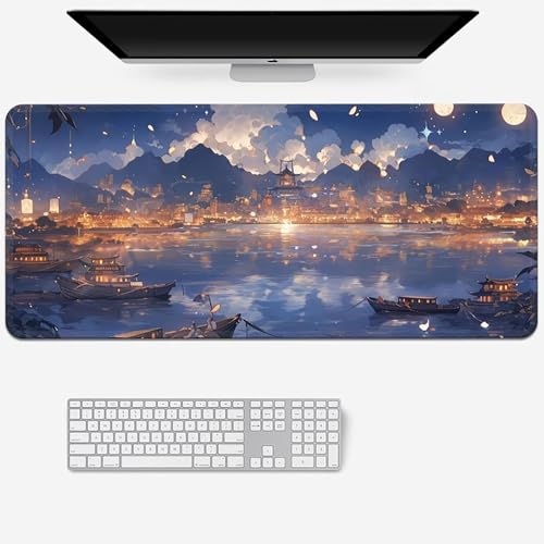 HDkxbf Game-Mauspad, Gaming-Laptoppad, Anime-Schreibtischunterlage, Anime-Mauspad, Gaming-Mauspad, PC-Tastatur, Wasserdicht Und rutschfest(SS-32,800x300mm) von HDkxbf