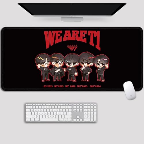 HDkxbf Game-Mauspad, Gaming-Laptoppad, Anime-Schreibtischunterlage, Anime-Mauspad, Gaming-Mauspad, PC-Tastatur, Wasserdicht Und rutschfest(T1-18,800x300mm) von HDkxbf