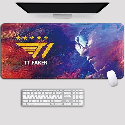 HDkxbf Game-Mauspad, Gaming-Laptoppad, Anime-Schreibtischunterlage, Anime-Mauspad, Gaming-Mauspad, PC-Tastatur, Wasserdicht Und rutschfest(T1-21,900x400mm) von HDkxbf