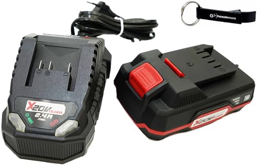 HEADNMORE® Bundle - Parkside® 20V Akkuset 2Ah Akku 2 Ah PAP20 B1 + Ladegerät PLG20 C1 + HEADNMORE® Schlüsselanhänger von HEADNMORE