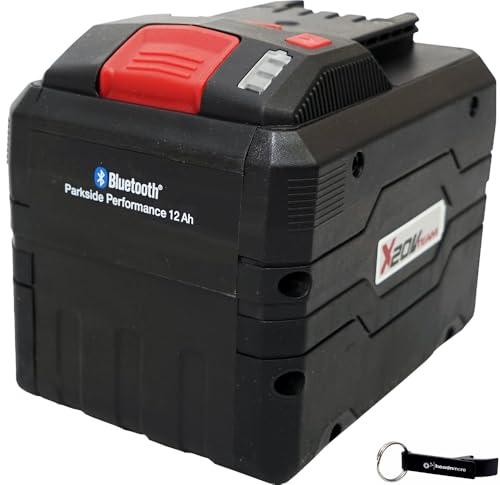 HEADNMORE® Bundle - Parkside Performance® 20V 12Ah Smart Akku PAPS 2012 +Schlüsselanhänger +Wandhalter von HEADNMORE