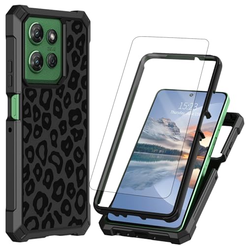 HEAKIERG Schutzhülle für Motorola Moto G Power 5G 2025, 17,3 cm (6,8 Zoll), mit 1 x Displayschutzfolie, zweilagig, Hybrid-Schutz, stoßfest, Fallschutz, strapazierfähige Schutzhülle mit vier Ecken von HEAKIERG