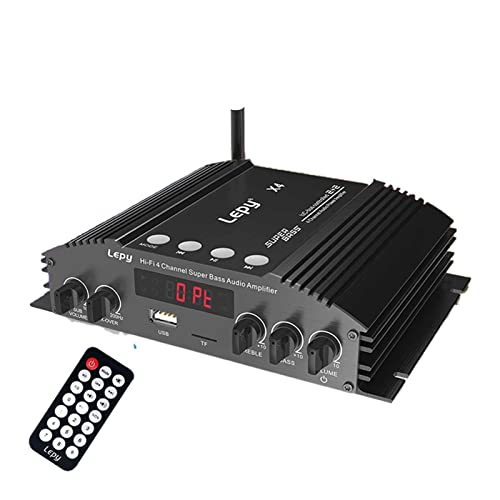 4 * 60. 0W 12V-18V HiFi Bluetooth-Autoverstärker-Lautsprecher Subwoofer Stereo-Musik-Sprecher Home Cinema Audio-Stereo-Verstärker,Einfache Balance-Kontrolle von HEALBYBLE