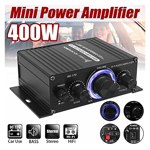 40. 0w 2 * 200W Stereo HiFi Auto Home Subwoofer Auto Sound Audioverstärker Amp Sound Lautsprecher Digital EDR. Audio LED Gestaltungsverstärker.,Einfache Balance-Kontrolle(AK170 NO Bluetooth) von HEALBYBLE