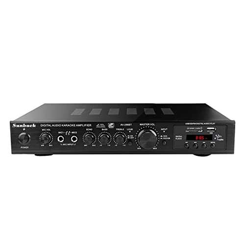 720W 5 Kanal Home Verstärker Audio Digital Auto Auto EIN V HiFi-Klasse Leistungsverstärker Stereo-Sound Fm Radio-Player-Audioprozessor,Einfache Balance-Kontrolle(Noir) von HEALBYBLE