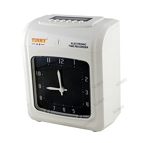 Anwesenheitsuhr, Punch-Karte, Punch-Kartenmaschine, Anwesenheitsmaschine, englische Version A-8 Elektronische Zeituhr,Ultraschnelle Identifizierung(With battery) von HEALBYBLE