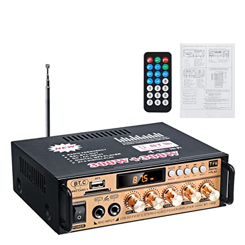 HEALBYBLE 30. 0w + 300w. Auto Amplificador. HiFi 2 ch. Audio-Leistungsverstärker Home Theater Verstärker Audiounterstützung FM USB SD/Fernbedienung,Einfache Balance-Kontrolle HEALBYBLE 30. 0w + 300w. Auto Amplificador. HiFi 2 ch. Audio-Leistungsverstärker Home Theater Verstärker Audiounterstützung FM USB SD/Fernbedienung,Einfache Balance-Kontrolle von HEALBYBLE