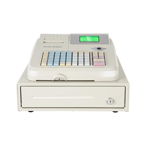 HEALBYBLE 48 Tasten Elektronische Registrierkasse POS Geldautomat Supermarkt LED-Anzeige,Lange Lebensdauer von HEALBYBLE