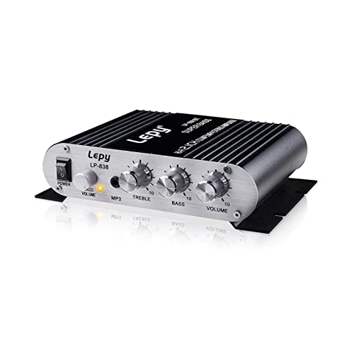 HEALBYBLE 83. 8BT 2.1CH. 2x300w Digital Car Power Verstärker Bluetooth Hi-Fi Stereo Bass Verstärker Audiounterstützung Subwoofer Auto Startseite BASS Audio,Einfache Balance-Kontrolle(Amplifier) von HEALBYBLE