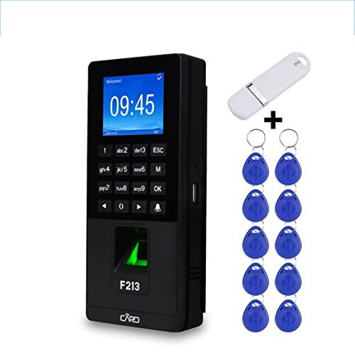 HEALBYBLE BIOMETRISCHER Fingerprint-Access Control-Tastatur-Kennwort-Zeitbetreuungsmaschinen-Unterstützung TCP/IP. Netzwerk USB Angestellter Check-In,Ultraschnelle Identifizierung(Support TCP IP) von HEALBYBLE