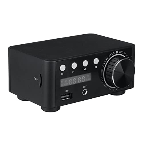 Mini Audio HiFi Bluetooth 5.0 Power Class D Verstärker TPA3116 Digital Amp 50W * 2 Home Audio Car Marine USB/AUX in,Einfache Balance-Kontrolle(Noir) von HEALBYBLE