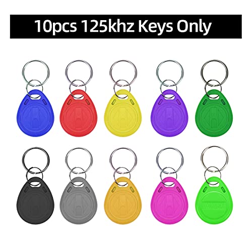 Zugangskontrolle Standalone-Controller-Tastatur Tastatursystem wasserdichte Regenschutzabdeckung Outdoor Door Lock Opener Kartenleser,Ultraschnelle Identifizierung(10pcs Keys ONLY) von HEALBYBLE