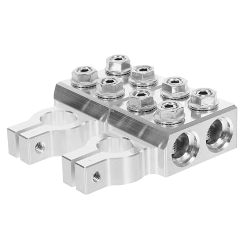 HEALEEP 1 Paar Batterieordner Batterie für Auto trennen Killschalter für Auto Aluminiumlegierung Silber HEALEEP 1 Paar Batterieordner Batterie für Auto trennen Killschalter für Auto Aluminiumlegierung Silber von HEALEEP